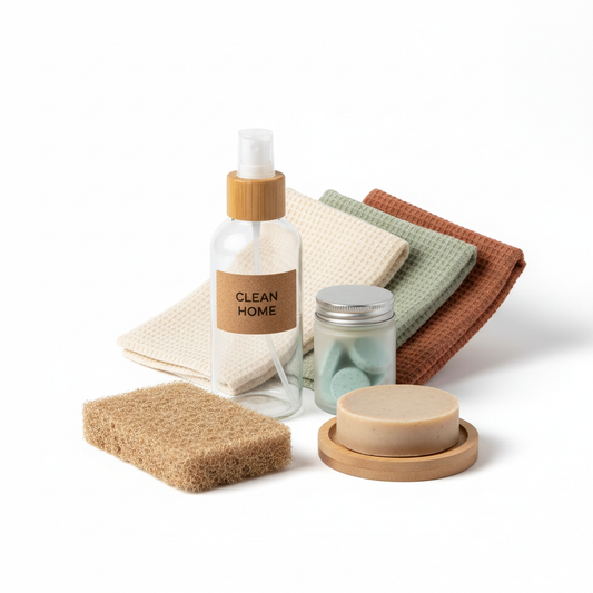 Eco Cleaning Essentials Box with sustainable cleaning products